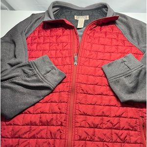 The Duluth Trading Quilted Jacket Fleece Lined Finger Opening XLT